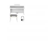 SET / PACHET PIANINA DIGITALA YAMAHA YDP 165 + CASTI YAMAHA HPH 150+ SCAUN PIAN GEWA WHITE DELUXE