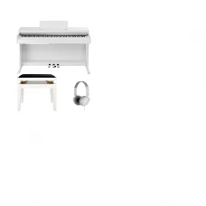 SET / PACHET PIANINA DIGITALA YAMAHA YDP 165 + CASTI YAMAHA HPH 150+ SCAUN PIAN GEWA WHITE DELUXE