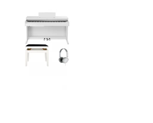 SET / PACHET PIANINA DIGITALA YAMAHA YDP 165 + CASTI YAMAHA HPH 150+ SCAUN PIAN GEWA WHITE DELUXE