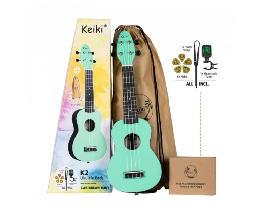 UKULELE SOPRAN SET KEIKI K2-CBM