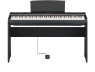 YAMAHA P 225 BLACK BUNDLE PIAN/SUPORT LEMN