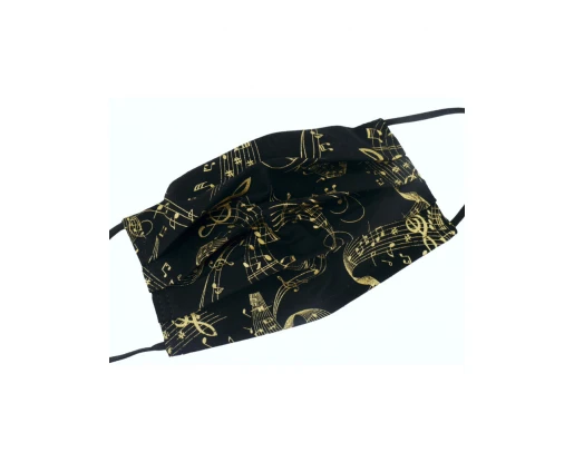 MASCA PROTECTIE - MODEL NEGRU CU AURIU, NUMARUL 34