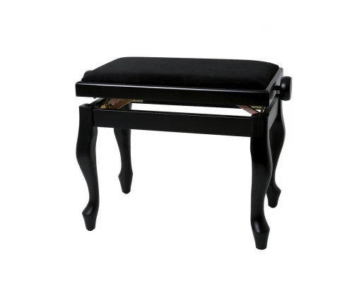 Scaun pian baroc - Gewa 130320, negru mat